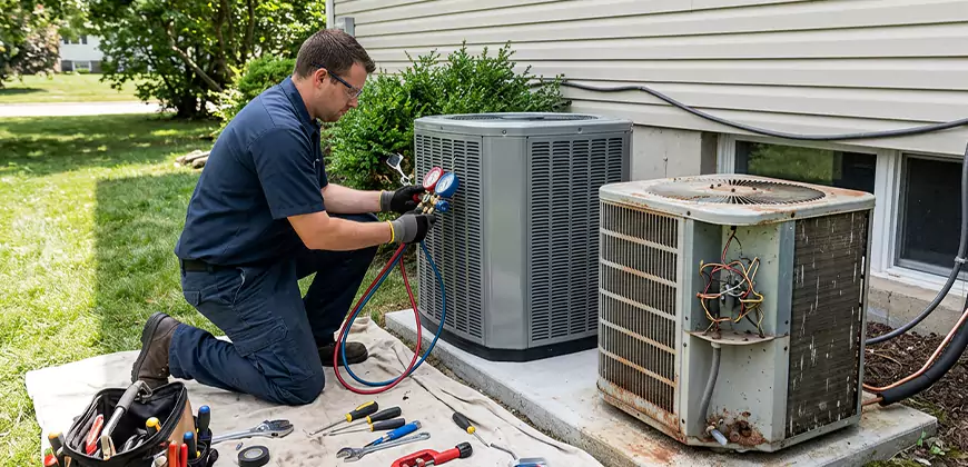 Seasonal AC Checkup in Cuyahoga Falls